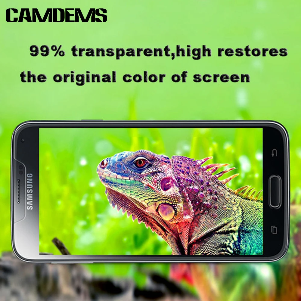 CAMDEMS 100 шт./лот Царапинам 0.3 мм 2.5D 9 H Передняя Закаленное Стекло Экрана защитная