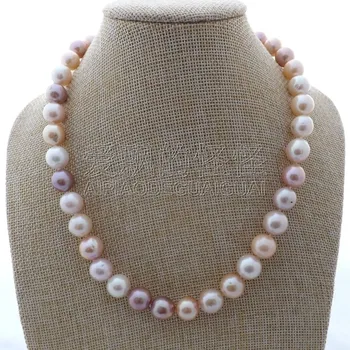 

N011810 18" 10MM Multi Color Keshi Pearl Necklace