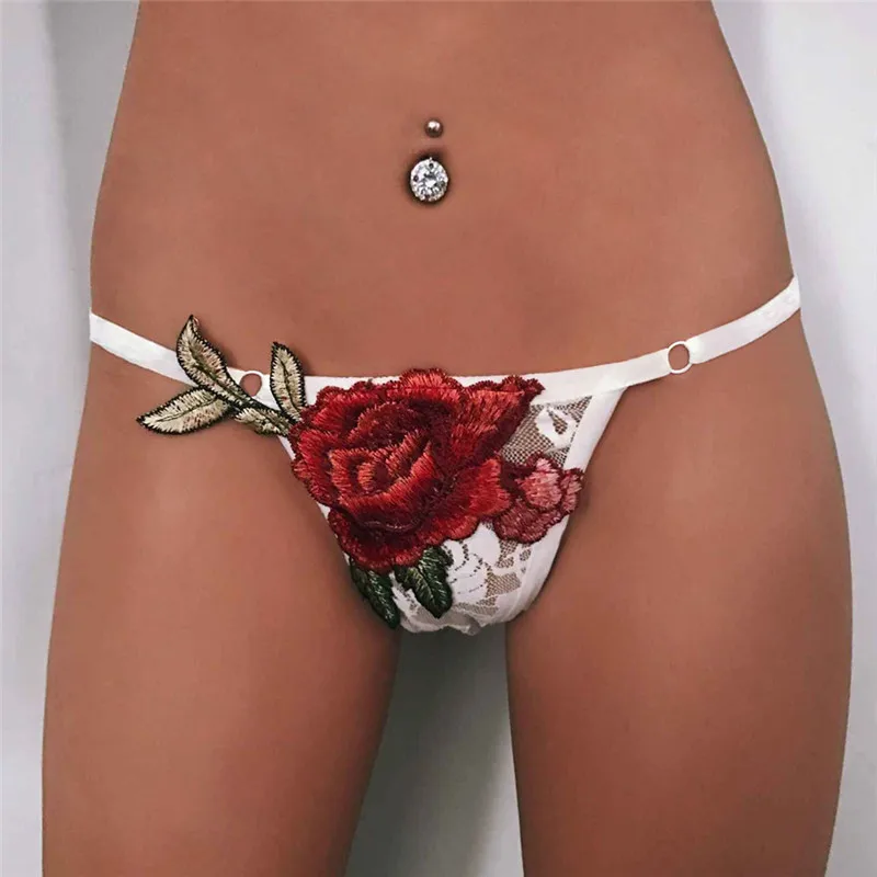 Women Lace Appliques Briefs Panties Thongs Lingerie Underwear Knickers New Sexy Women Lace Panties Underwear Low Waist M29 (6)