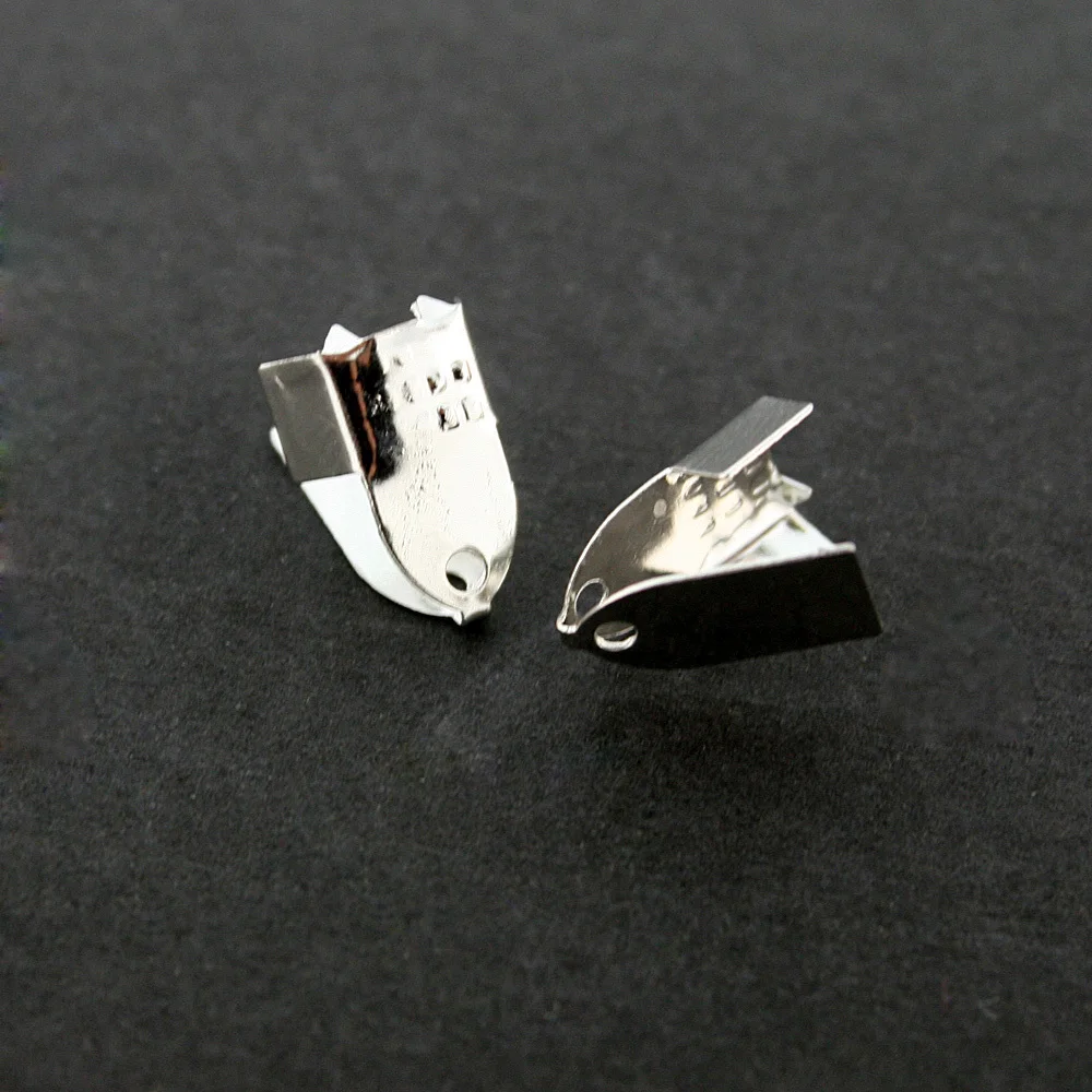 

Free Shipping Approx 200pcs/lot Rhodium Plated Cord Crimp Jewelry Findings 5*9mm for Necklace CN-FKG008-69
