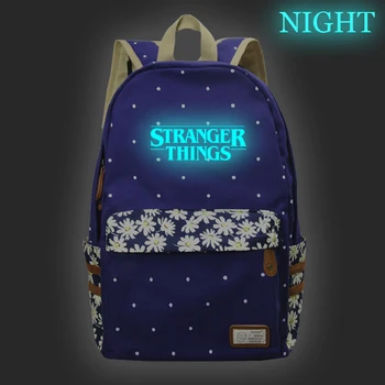 

New Stranger Things 3 Luminous Backpack Canvas Mochila Fashion Casual High Quality Travel Rucksack Students Boys Girls Bookbags