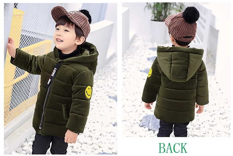 Winter warm gold velvet jacket for boys kids solid hooded down jacket for boys children coats outwear boy clothes (25)