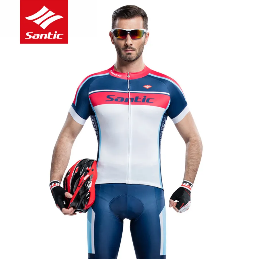 

Santic Padded Cycling Jersey Set Men Breathable Quick Dry Sportswear Bicycle Bike Jersey Suit Cycling Clothing Ropa Ciclismo