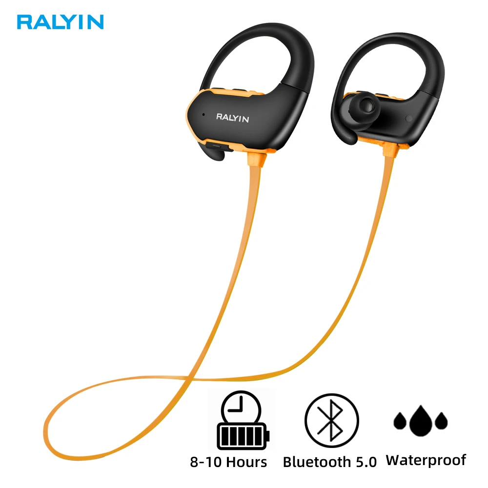 

Ralyin M8 Wireless Headphones Bluetooth V5.0 Waterproof IPX6 Headphone Noise Canceling Headset with Micphone For iPone Xiaomi