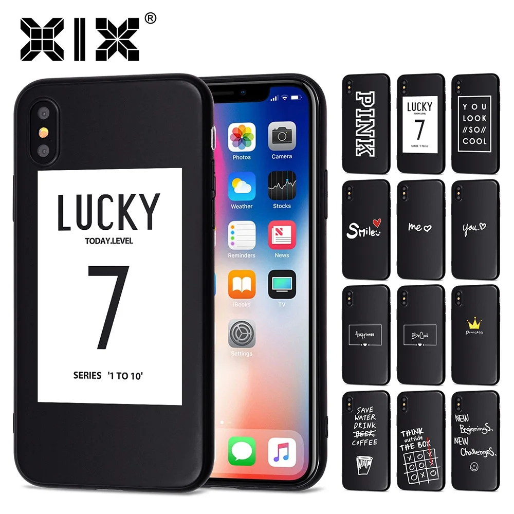 ХIХ 2017 новые поступления для funda iPhone 6S Чехол 5 5S 6 7 8 Plus X Lucky Тонкий Мягкий