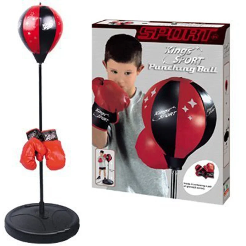 43" Sports Boxing Punching Bag With Gloves Punching Ball Speed Balls
