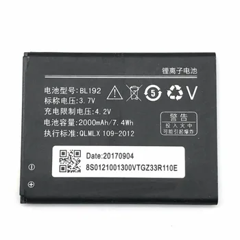 

2pcs/lot New BL192 3.7V 2000mAh High Quality Battery for Lenovo A328 A328T A526 A750 A529 A560 A680 A590 A300 A388T A505E
