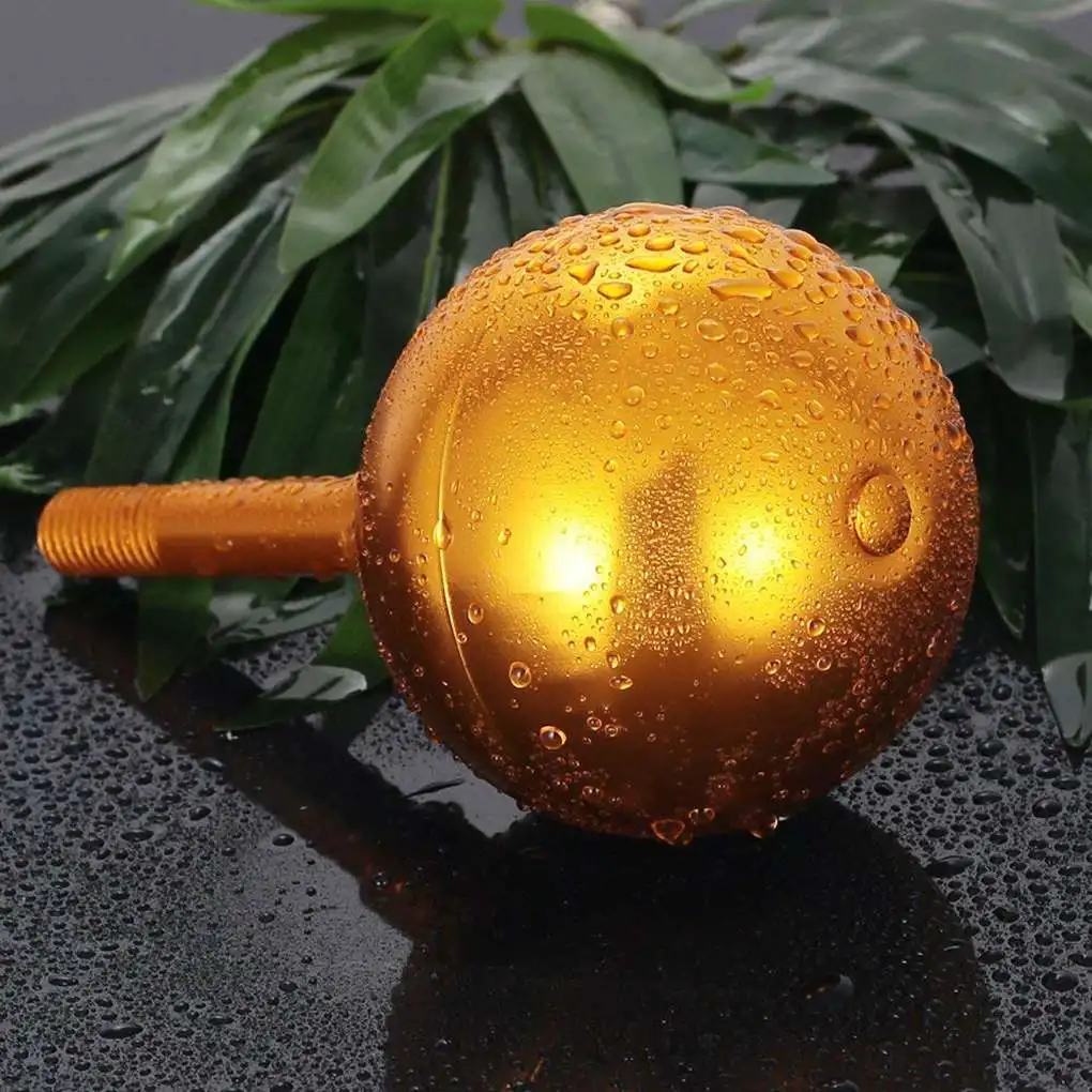 

New 3 Inch Flagpole Ball Top Ornament Aluminum Alloy Flag Pole Decoration Balls Gold Color
