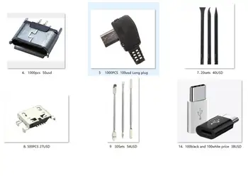 

micro usb connector commun use for phone micro digital product etc