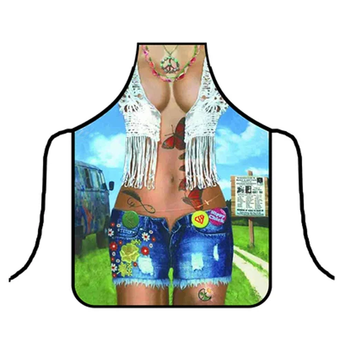 10 Colors Aprons of Kitchen Sexy Funny Personalized Digital Printed For Women Man BBQ Cleaning Cooking Apron CWQ033