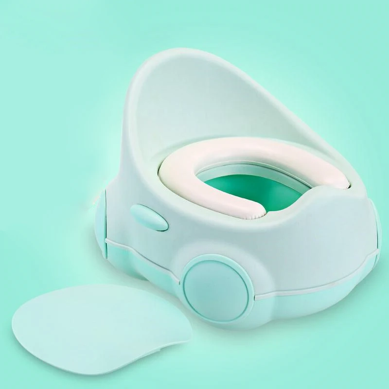 Cheap Pot Drawer Kids Baby Toilet soft Kids Potty Toilet Trainer - Цвет: Зеленый