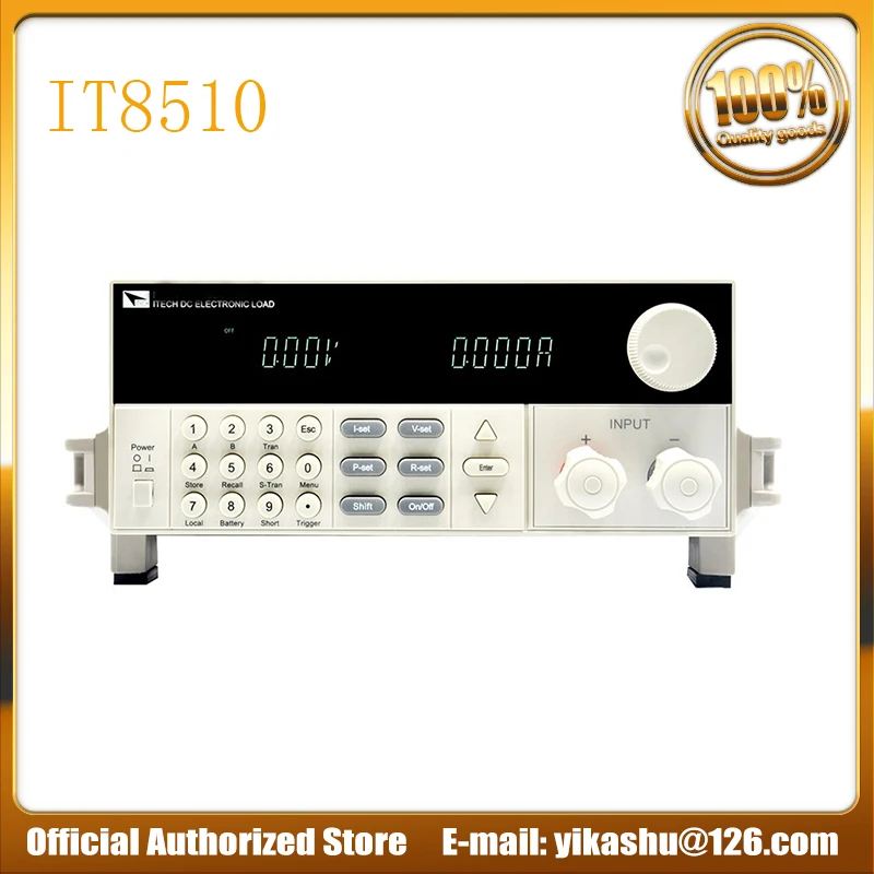 

ITECH IT8510 120W/120V/20A Programmable DC Electronic Load High-accuracy Resolution 1mV 0.1mA