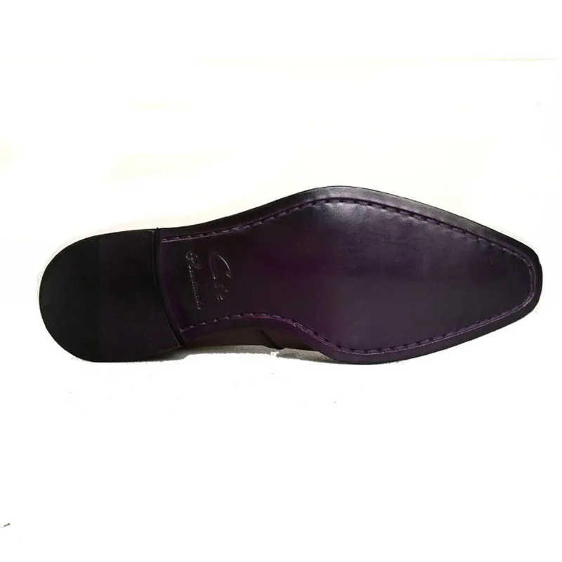 Excellent cie Square Plain Toe Custom Handmade 100% Genuine Calf Leather Outsole Breathable Men