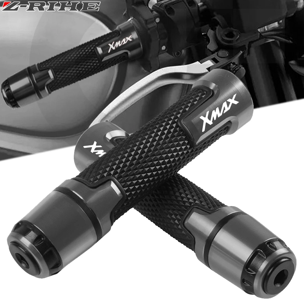 Ручки для мотоцикла с логотипом XMAX Нескользящие ручки руля скутера Yamaha xmax 125 250 300 X