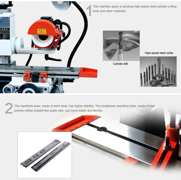 Высокая точность универсальная шлифовальная машина GD-600 универсальный инструмент для шлифования