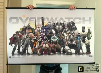 

"new work" HD Game Scrolls Poster Bar Cafes Home Decoration Banners Hanging Art Waterproof Cloth Decorative 60X90 CM