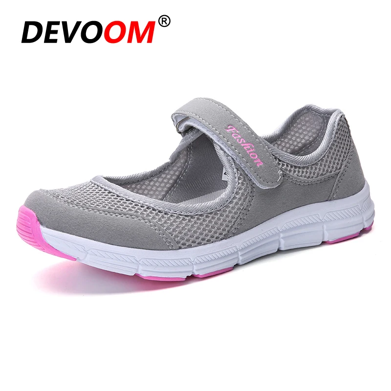

2018 Summer Mother Work Nursing Shoes Slip-on Air Mesh Fashion Women's Shoes Casual Platform Female Loafers Low-Cut Footwear 40