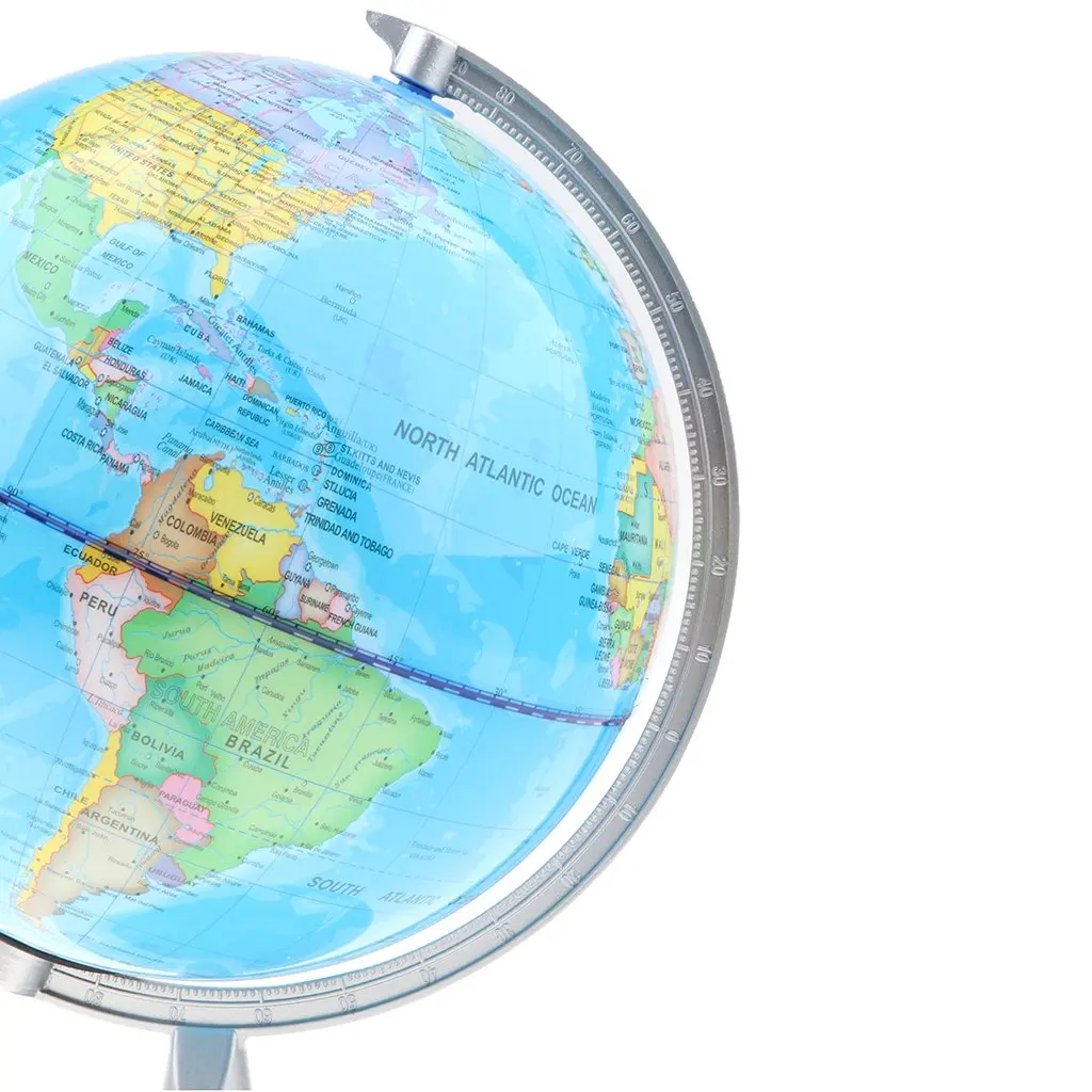  20cm Rotating World Earth Globe Map Geography Learning Educational Toy Office Desk Decoration Schoo
