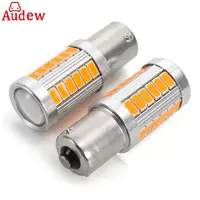 2 шт. 1156 BA15S P21W 33smd 5630 автомобилей Обратный лампа указатели поворота авто, дневной свет красный белого и желтого цвета LED включите лампы