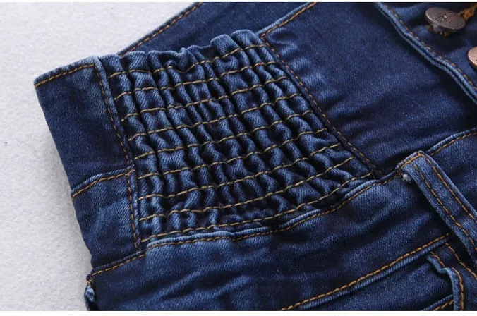 Зимние Высокая Талия Джинсы для женщин Для женщин джинсовые штаны плюс Размеры плотный стрейч тонкий мода давно карандаш Брюки для девочек