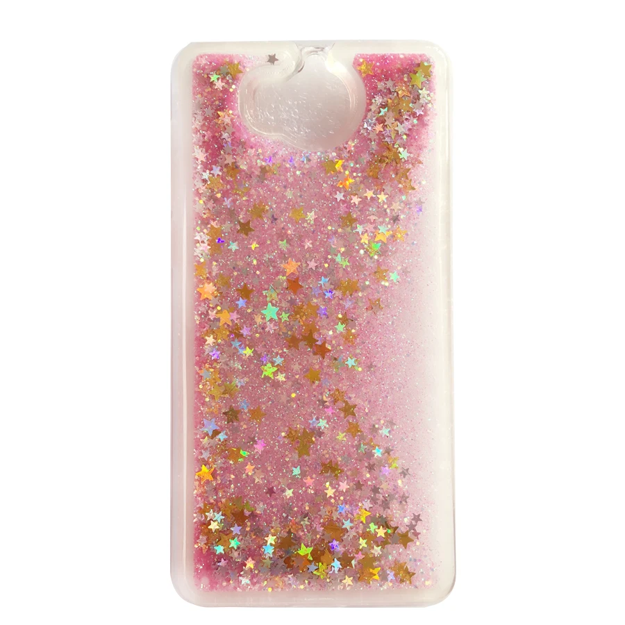 La sFor Fundas Huawei Y6 2017 Coque Huawei Y5 2017 funda dinámica brillo líquido de Glitter suave de silicona TPU caja del teléfono casos