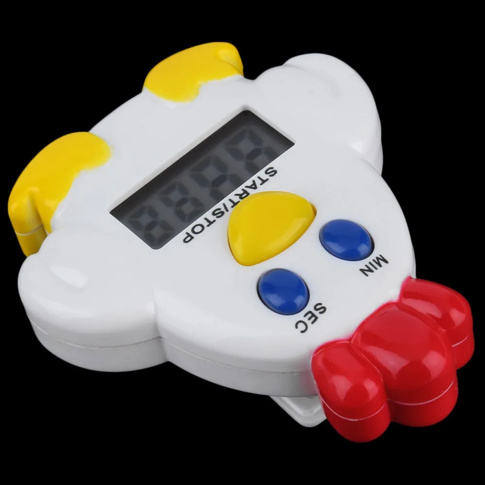 1 Pcs Mini Keluarga Kartun Ayam Pengingat Kitchen Timer 99 Menit 59