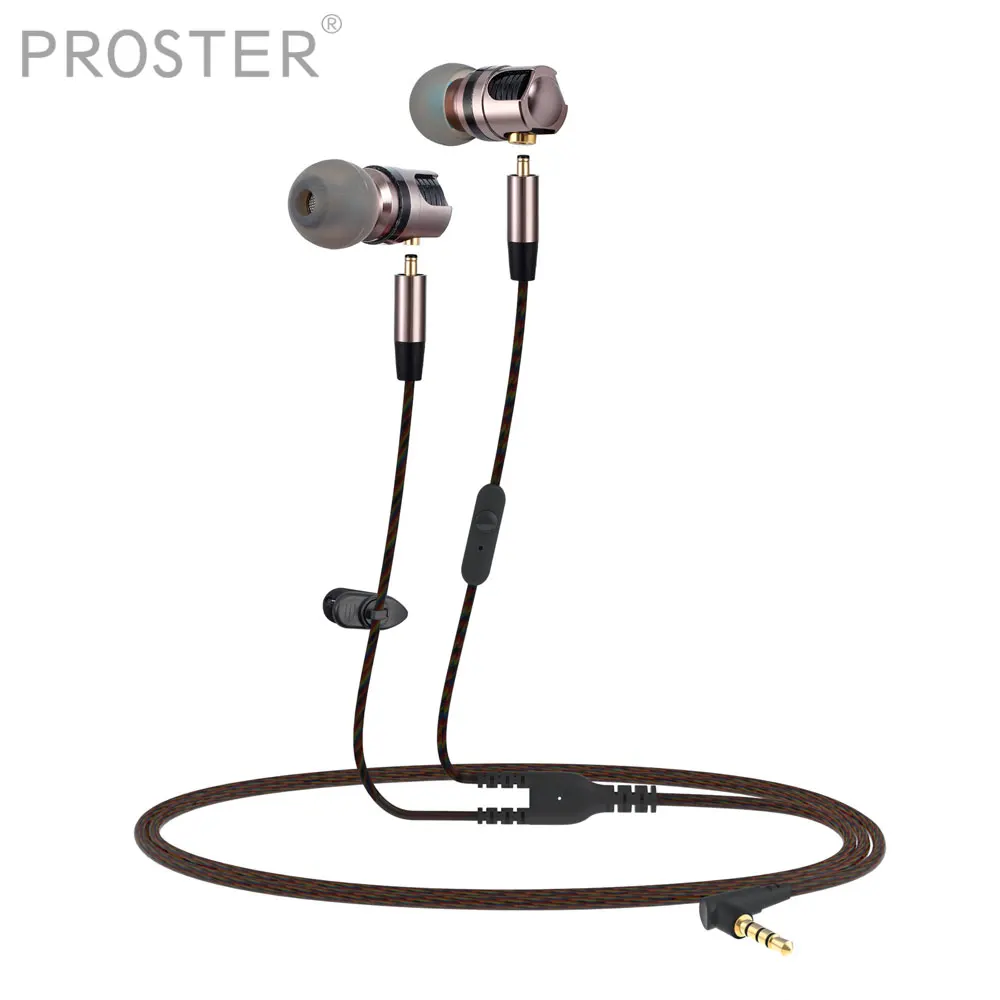 

Proster Noise Isolating in ear Earphone Headset with Mic for Mobile phone Universal Earphone for MP4