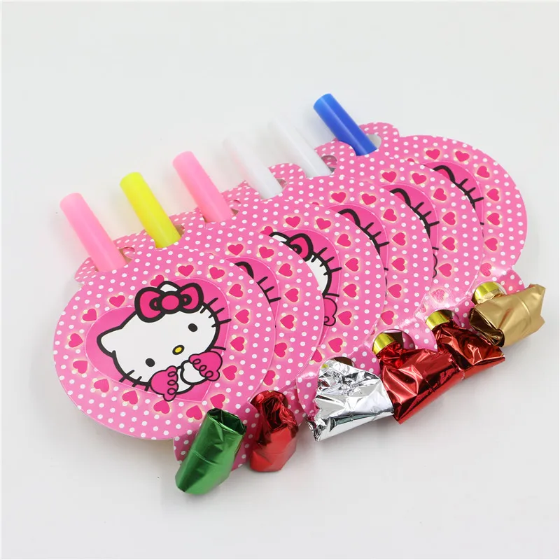 6pcs/lot Lovely hello kitty cartoon 1st birthday decoration party supplies whistle blow out for kids girls blowouts
6pcs/lot Lovely hello kitty cartoon 1st birthday decoration party supplies whistle blow out for kids girls blowouts