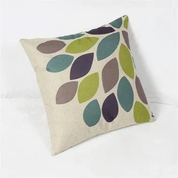 

Creative Imagination Hexagon & Trees Leaves Cushion Cover Home Decor Sofa funda cojin Pillow Covers Cases Customized Pillow Case