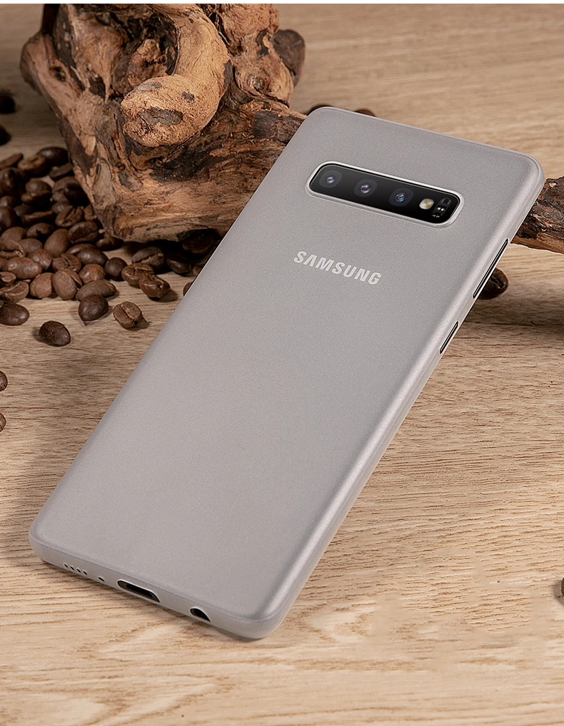 0,3 мм ультра тонкий жесткий чехол для телефона samsung Galaxy S8 S9 S10 Plus Note 8 9 матовый прозрачный чехол для samsung S 8 9 10