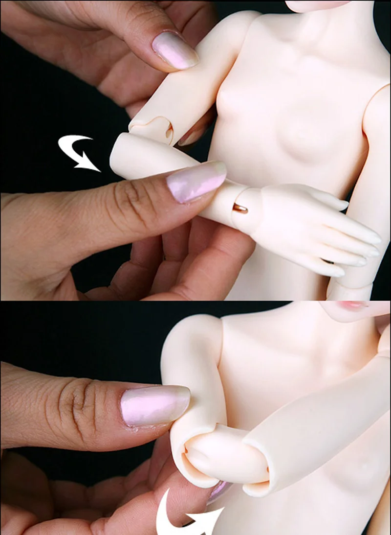 1/4 кукла BJD Reborn без волос тела подвижные суставы 3D реальные Глаза DIY Обнаженная тело подарки игрушки для девочек