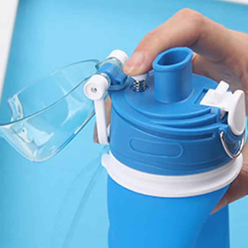 750ML Silicone Folding Water Bottle Outdoor Sports Supplies Portable Water Bottles Convenient Travel Anti-scalding Botellas 750ML Silicone Folding Water Bottle Outdoor Sports Supplies Portable Water Bottles Convenient Travel Anti-scalding Botellas