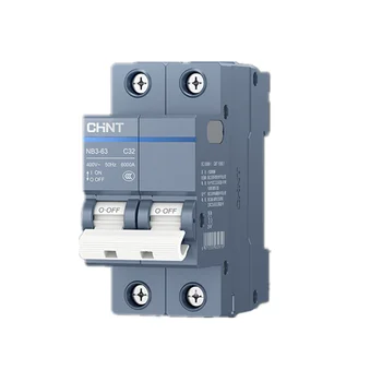 

CHINT MINI MCB Air Switch NB3-63 2P 10A 16A 20A 25A 32A 40A 50A 63A Protection Circuit Breaker