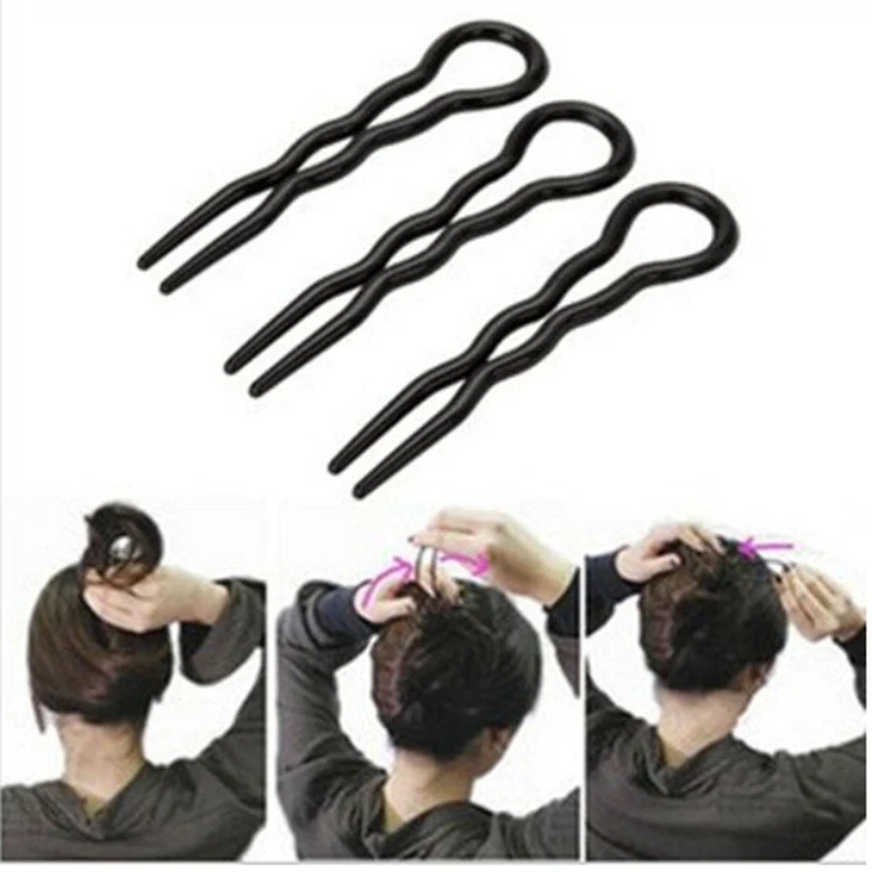 

Magic 3Pcs Simple Fast Spiral Hair Braid Twist Styling Tool Clip Pin Hair Bun Maker
