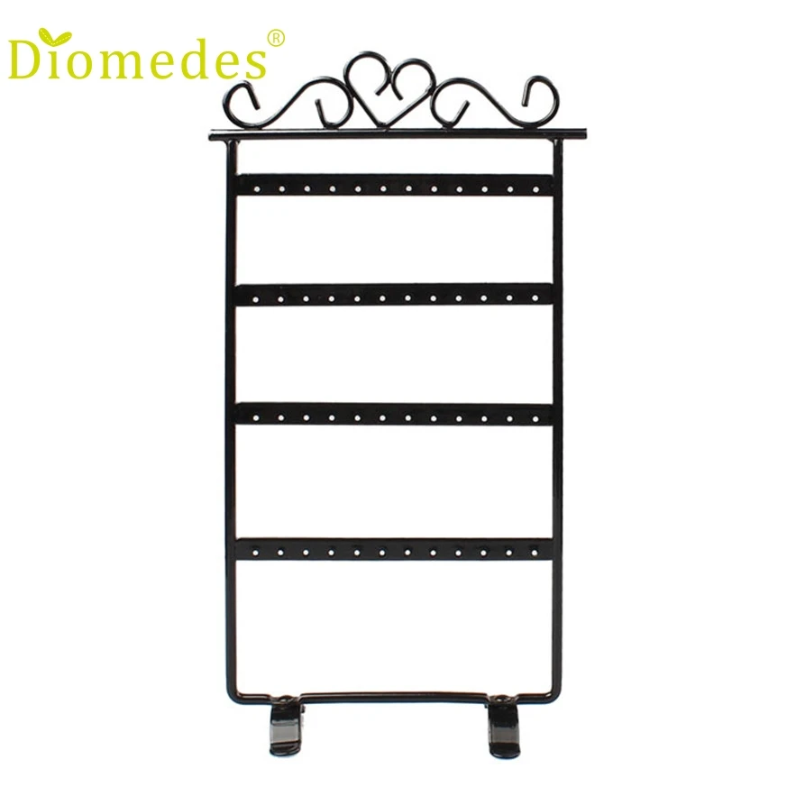 

Gorgeous 1PC 48 Hole Earrings Jewelry Display Rack Metal Stand Holder Showcase (NO Earrings) Gift #0220