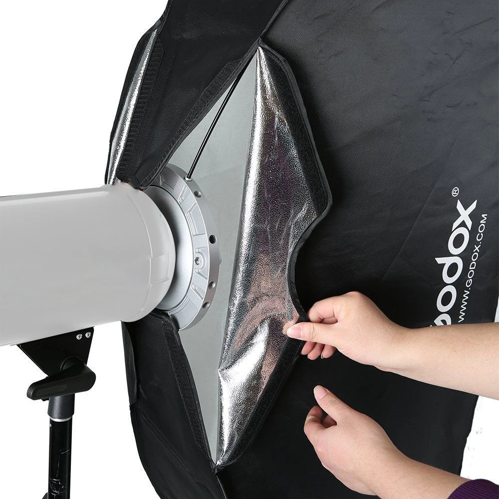 Godox DE400 400 W/400WS фотостудийная вспышка светильник мерцающий светильник ing комплект+ 35x160 см софтбокс с решеткой с быстрой установкой Bowens Mount+ 2,8 м светильник стенд