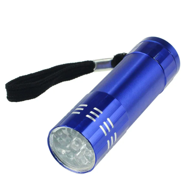 Портативный мини яркий 9 светильник светодиодный водонепроницаемый флэш-светильник лампа противоскользящая водонепроницаемый алюминиевый сплав Охота Велоспорт Кемпинг