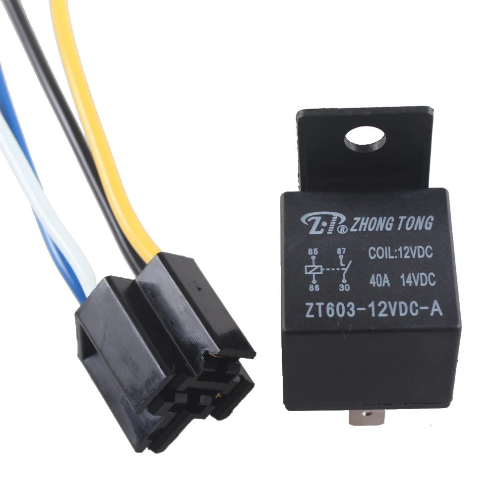Ee Support New Black Dc 12v 40a Spst Premium Relay