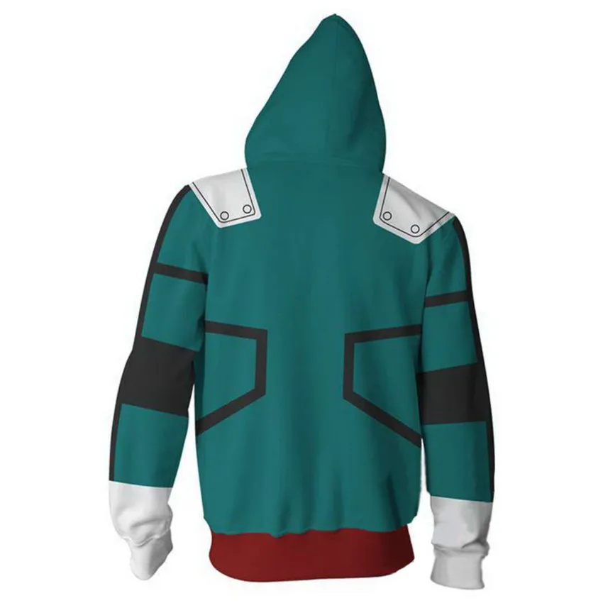 NoEnName_Null My Hero Academia Deku Izuku Midoriya Cosplay Costume Hoodies Coat Anime Boku No Sweatshirts -Zentai shop online