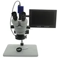 Kontinuierliche Zoom Fernglas Visuelle 7X 90X Trinokular Stereo Mikroskop HD 1080 P 40FPS HDMI VGA USB Kamera Handy Reparatur-in Mikroskope aus Werkzeug bei