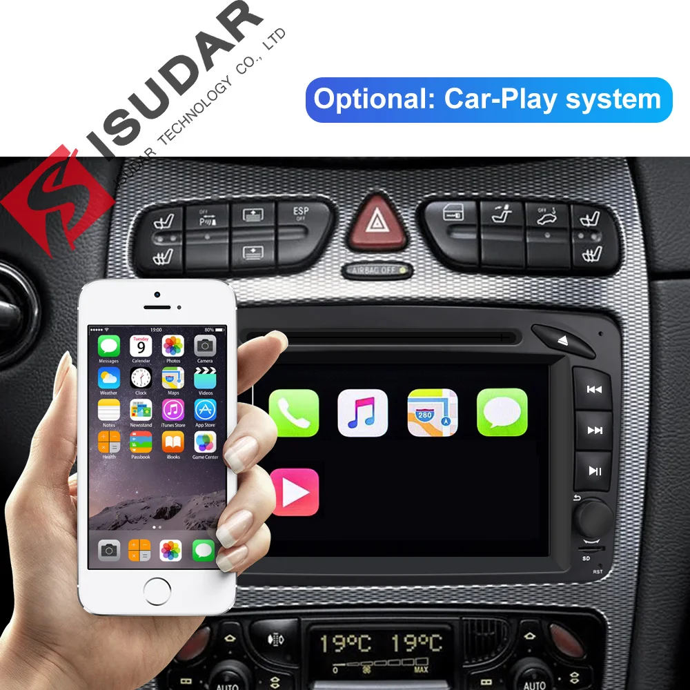 Isudar Octa Core 2 Din Auto Multimedia Player Android 9 Für Mercedes/Benz/W209/W203/Viano/ w639/Vit