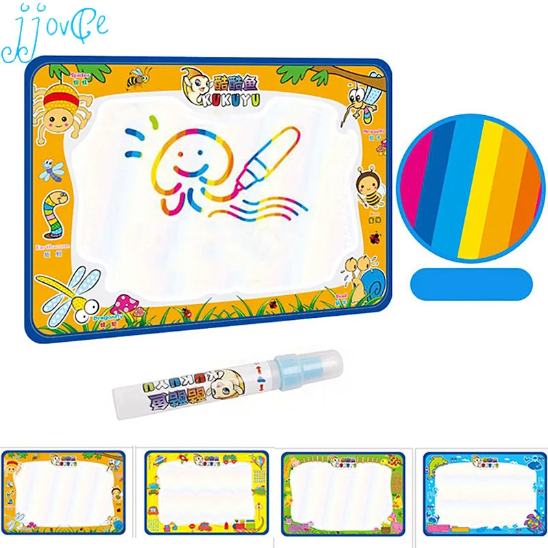 

50x34cm Baby Kids Water Drawing Painting Writing Mat Board with Magic Pen Doodle Gift Christmas