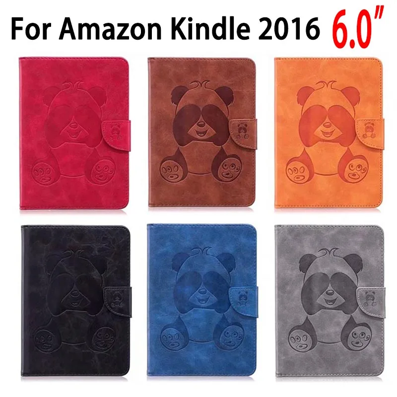 Cute Flip pu leather case cover for new kindle 2016 8th generation
