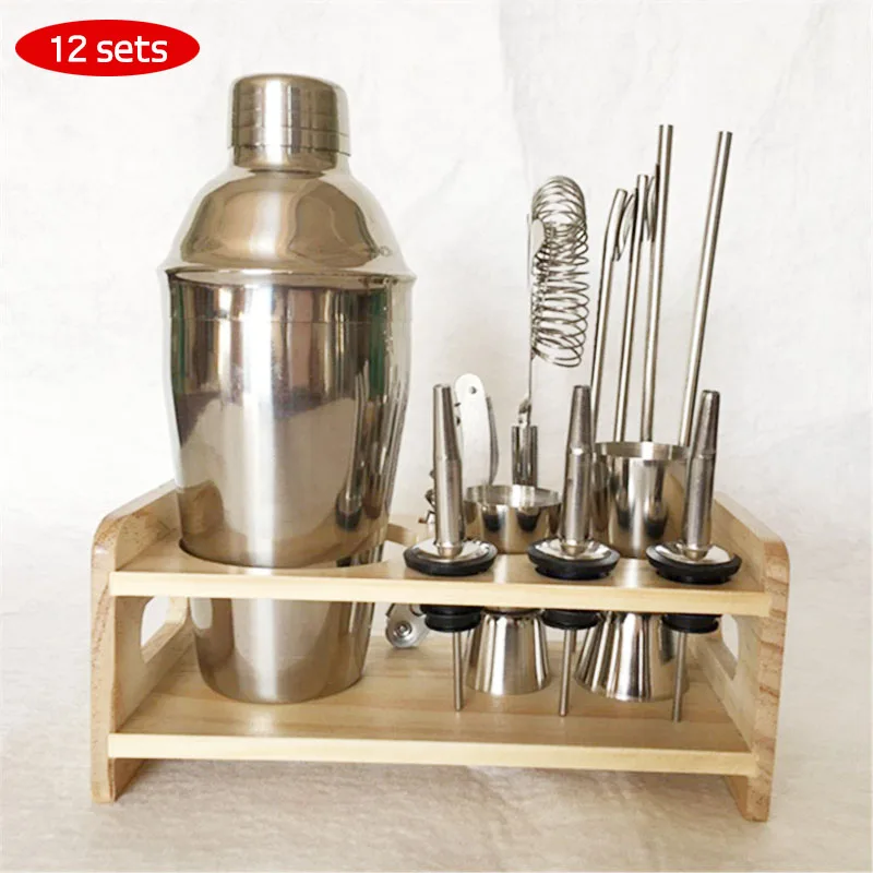 Stainless Steel Cocktail Set Professional Bartender Tools 250/350/550