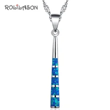 Wedding Gift 925 Sterling Silver created Blue fire Opal Necklace Pendant Jewelry For Women SP25 Wedding Gift 925 Sterling Silver created Blue fire Opal Necklace Pendant Jewelry For Women SP25