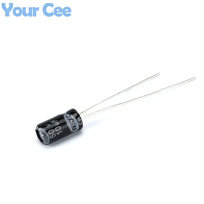 50 pcs Electrolytic Capacitors 50V 10UF 4X7MM Aluminum Electrolytic Capacitor