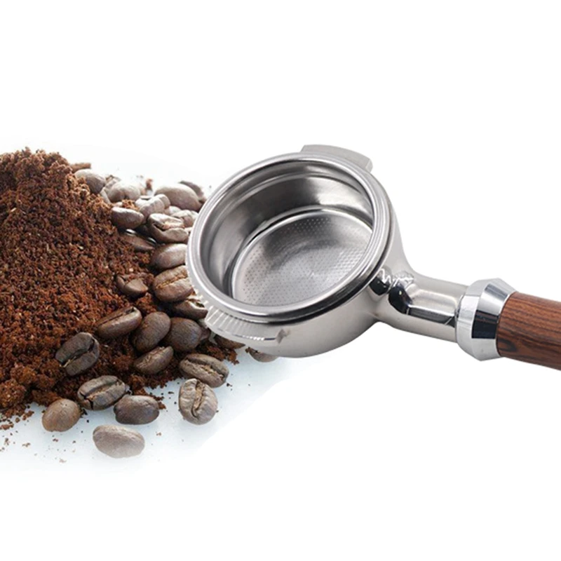  58Mm Stainless Steel Coffee Machine E61 No Base Filter Bracket Coffee Bottomless Handle Coffee Spoo