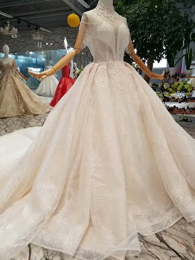 AIJINGYU Съемный Роскошные платья 2019 Свадебные онлайн дешевые для продажи Роза кружево хвост секс платье бальное Свадебные