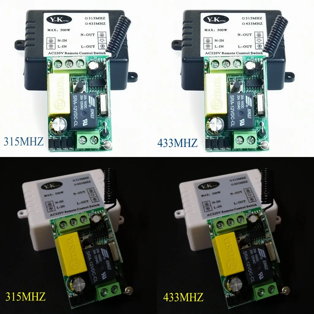 Умный дом RF беспроводной пульт дистанционного управления Переключатель 433 315 AC 220 V 1 банда малого размера приемник доска светильник для