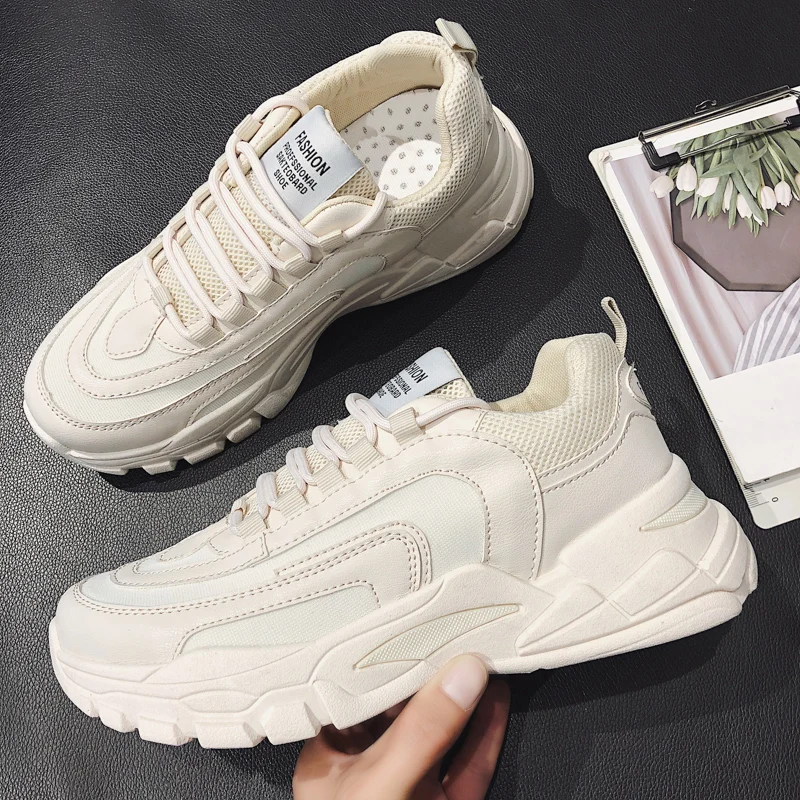 

2019 new net red men's shoes tide shoes retro retro Harajuku sneakers thick bottom old men's shoes brand off white sneakers
